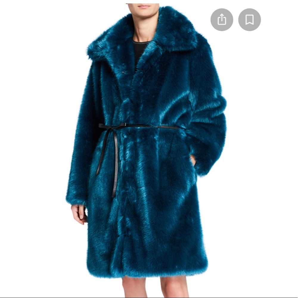 Cinq a sept faux fur coat
